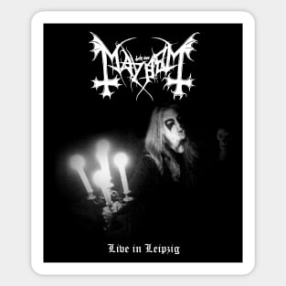 Mayhem Live in Leipzig | Black Metal Sticker